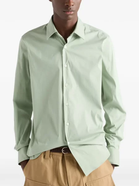 Strečová košile Prada zelená