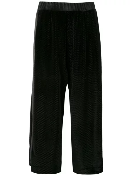 Pantaloni culottes Olympiah din velur negru