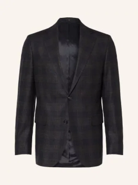 Dressler Sako Regular Fit tmavě modrá / hnědá / tmavě šedá