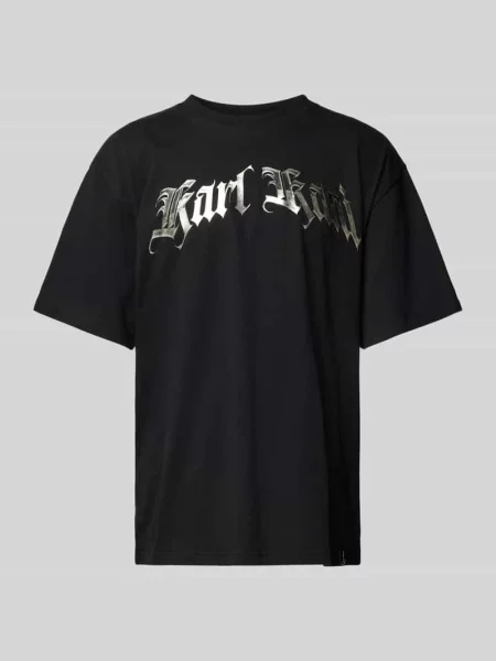 T-shirt z nadrukiem z logo Karl Kani czarna