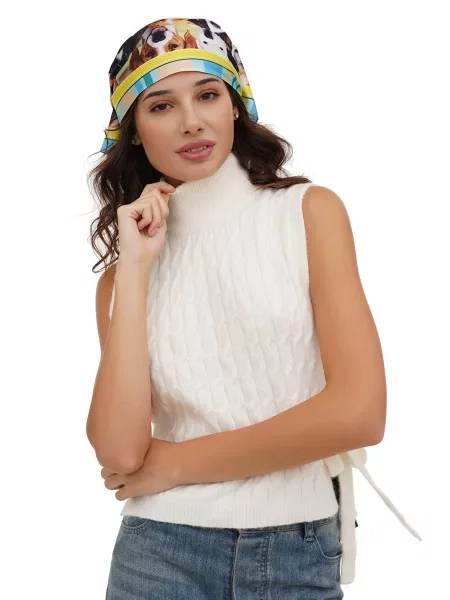 Шелковый галстук Myscarf коричневый