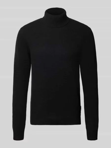 Sweter z dzianiny z golfem Casual Friday