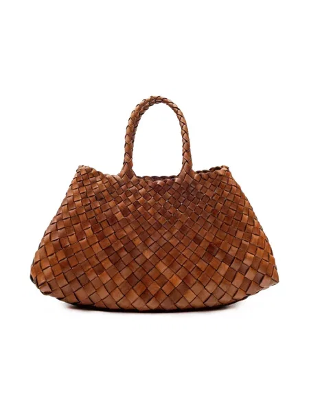 Mała torebka skórzana Dragon Diffusion skórzana brązowa