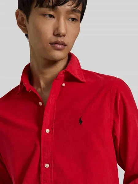 Koszula casualowa o kroju regular fit z czystej bawełny Polo Ralph Lauren czerwona