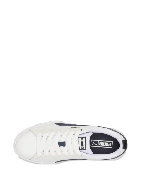 Sneakerși Puma Platform din piele cu platformă alb