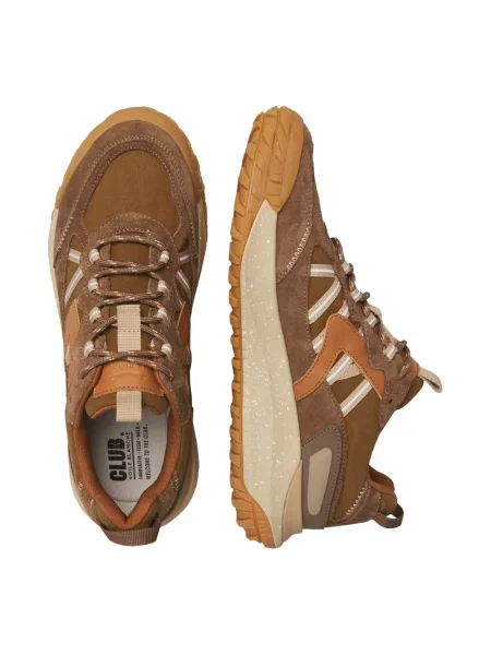 Sneakersy Voile Blanche skórzane brązowe