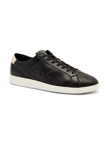 Calvin Klein Jeans Bőr sneakers tornacipő fekete