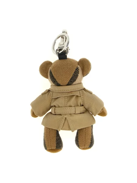 Zawieszka Burberry skórzana brązowa