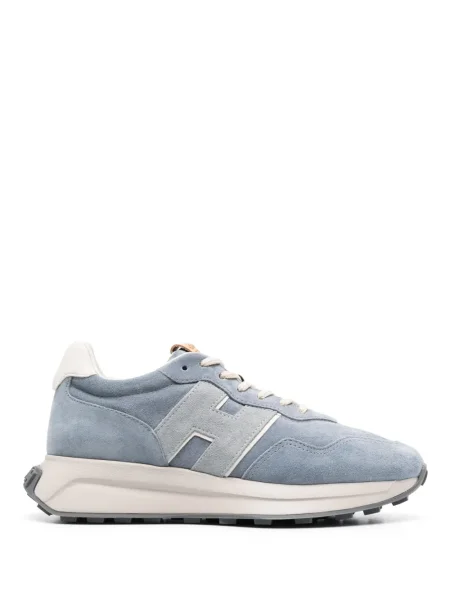 Sneakerși Hogan din piele de căprioară chunky albastru