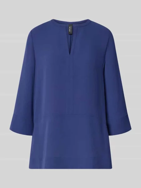 Marc Cain Bluzka Oversize Z Rękawami blau niebieska