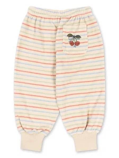 Konges Sløjd tepláky ITTY RIB SWEAT PANTS GOTS béžové