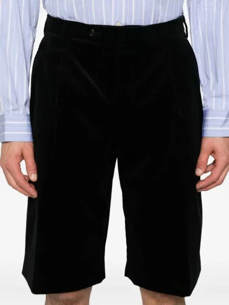 Pantaloni scurți Gucci plisate negru