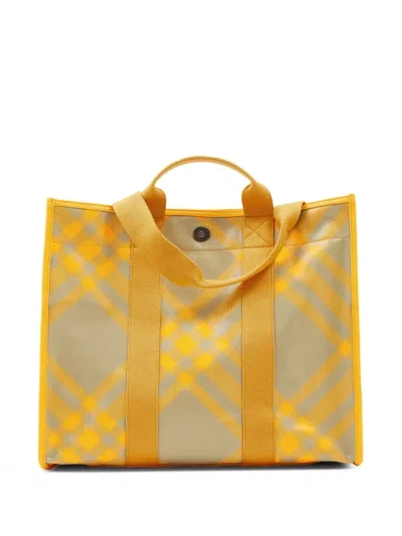 Torba Burberry w kratę żółta