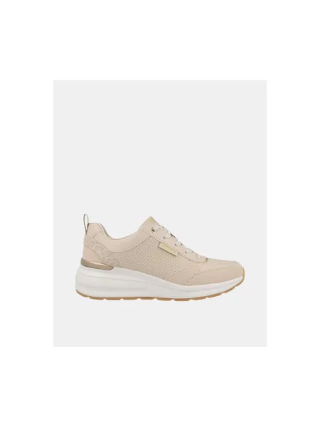 Pantofi Skechers cu buline bej