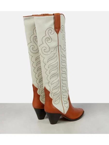 Botine Isabel Marant din piele de căprioară cowboy