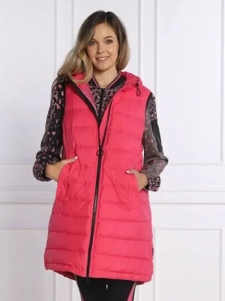 Marc Cain De puf vestă waistcoat | Casual fit roz