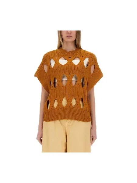 Dzianinowy sweter Alysi pomarańczowy