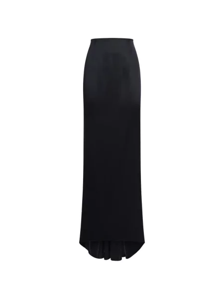 Fusta maxi Taller Marmo din satin negru