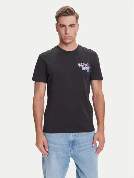 Tričko Tommy Jeans černé