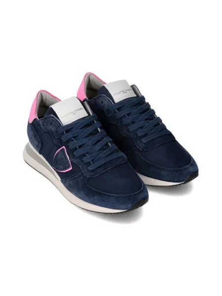 Sneakersy Philippe Model skórzane niebieskie