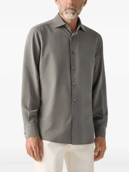 Cămașă Zegna de mătase gri