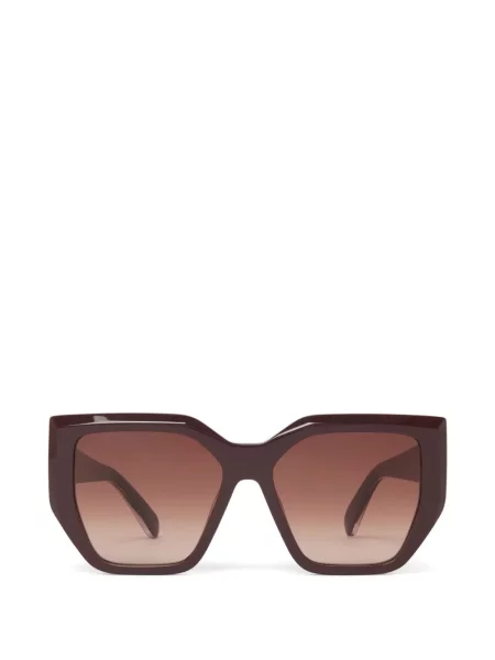 Ochelari de soare Stella Mccartney Eyewear cu imprimeu geometric chunky maro