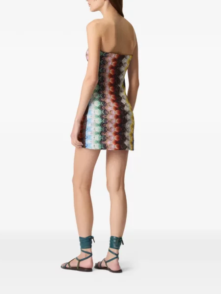 Rochie mini Missoni fără bretele de costum mini albastru