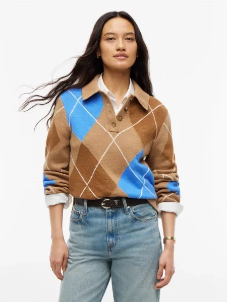 Tommy Hilfiger bluzka z dzianiny Kobiety S brązowy