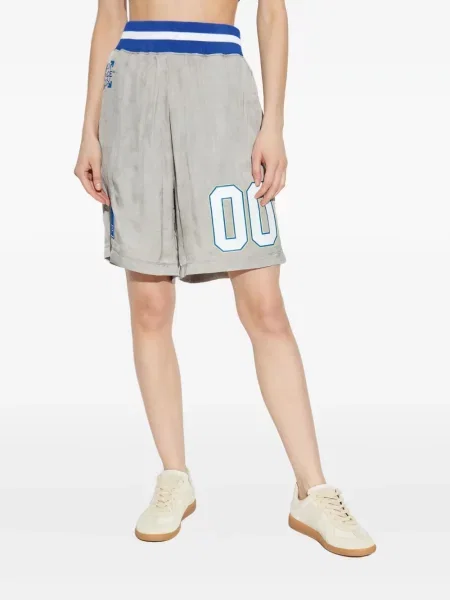 Pantaloni scurți Off-white cu imagine alb
