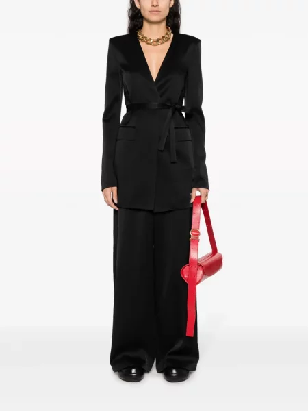 Plačiakojis kelnės Jil Sander juoda