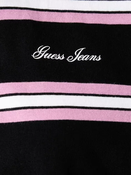 Guess Jeans блуза с дълги ръкави дамска от черно