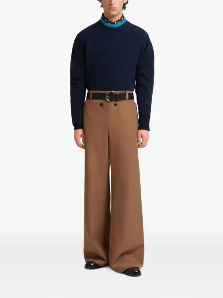 Pantaloni Marni de lână maro