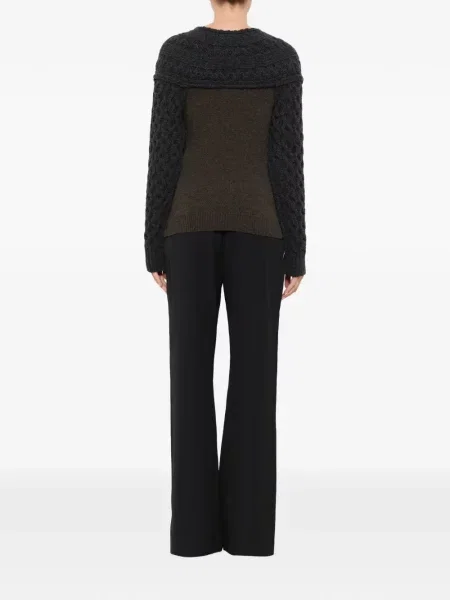 Pulover Lanvin cu broderie gri
