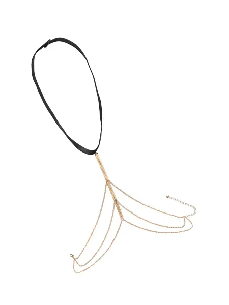 SOHI Zapestnica Nitika zlata črna