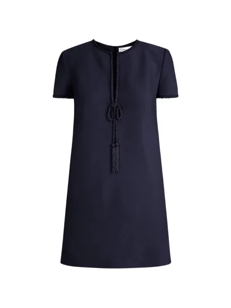 Rochie mini Oscar De La Renta cu funde albastru