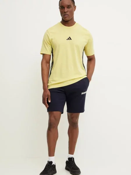 Тениска adidas Essentials с апликация жълто