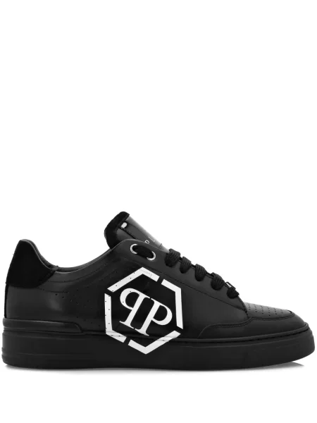 Sneakerși Philipp Plein din piele negru