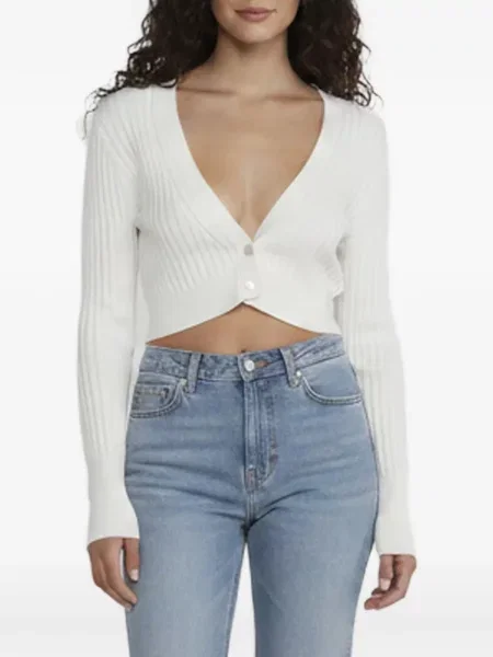 Cardigan Simkhai tricotate alb