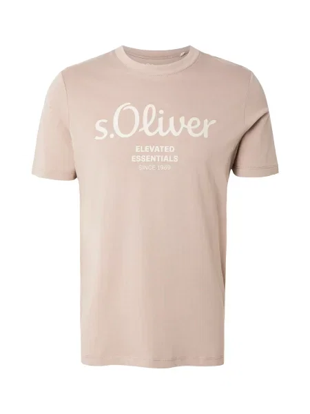 S.Oliver Tricou / maro cappuccino bej
