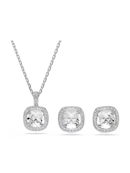 Swarovski ogrlica i naušnice za žene metalne Swarovski kristal UNA