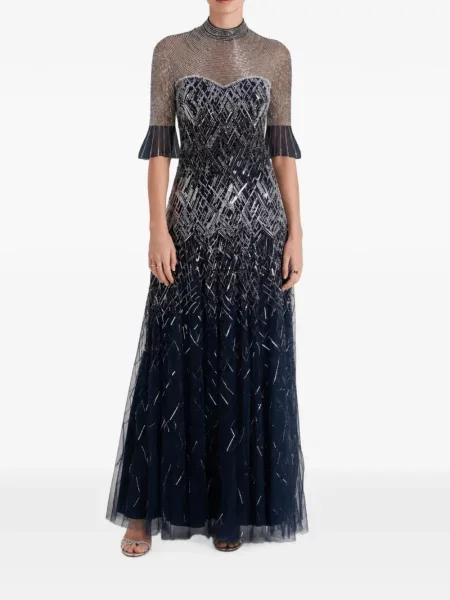 Rochie Temperley London cu paiete albastru