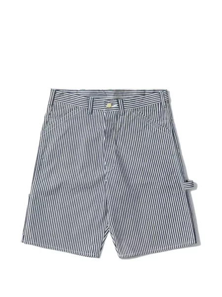 Pantaloni scurți din denim Sugar Cane Jeans cu dungi albastru