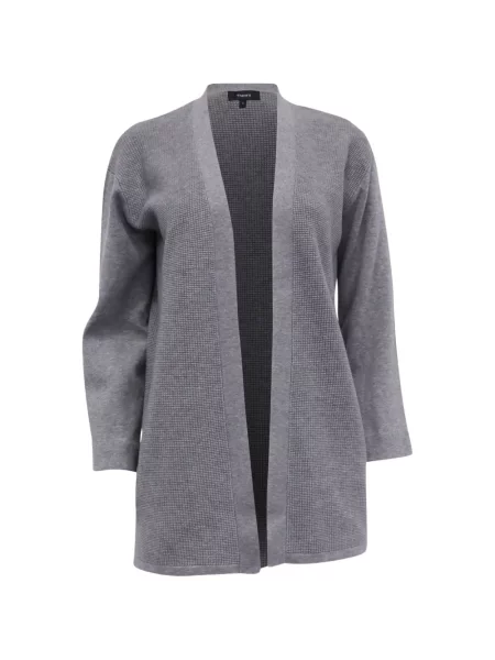 Dzianinowy kardigan Theory szary