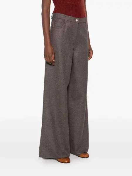Pantaloni Max Mara de lână gri
