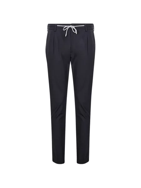 Pantaloni Eleventy cu cordon albastru