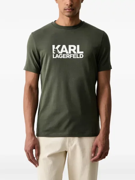 Tricou Karl Lagerfeld cu imagine verde