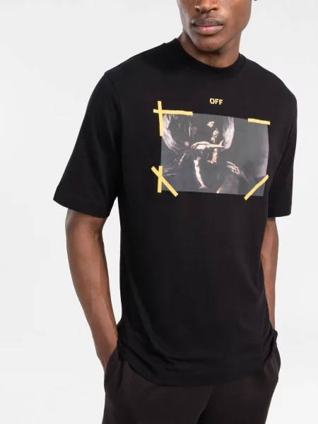 Tričko Off-white s potiskem bílé