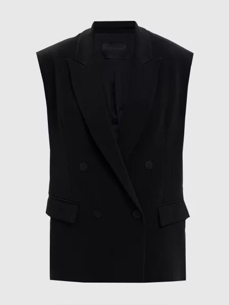 Двобортний жилет з монограмою Dondup чорний