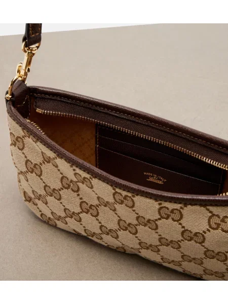 Geantă Gucci din canvas bej