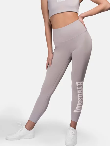 LONSDALE Leggings SEMLEY gri deschis alb
